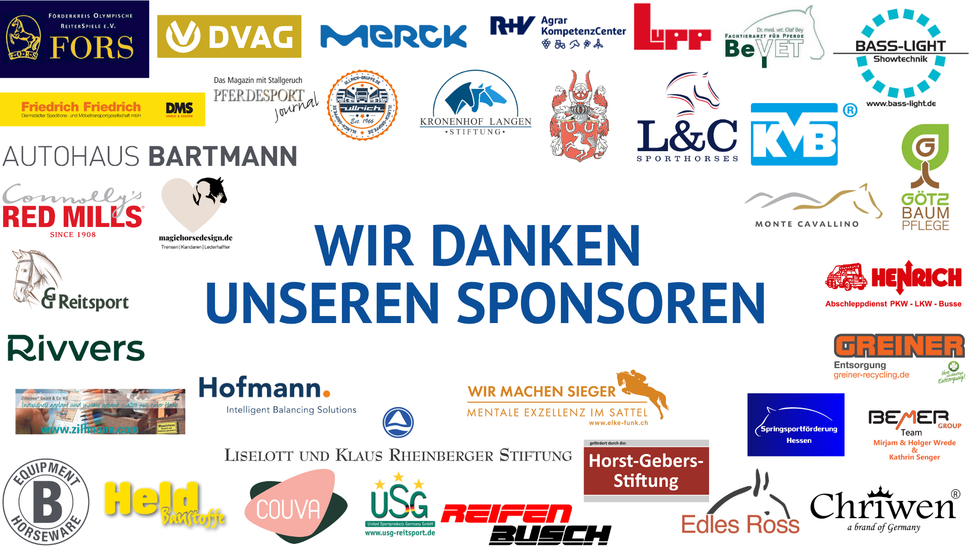 Sponsoren Danke HM 2025